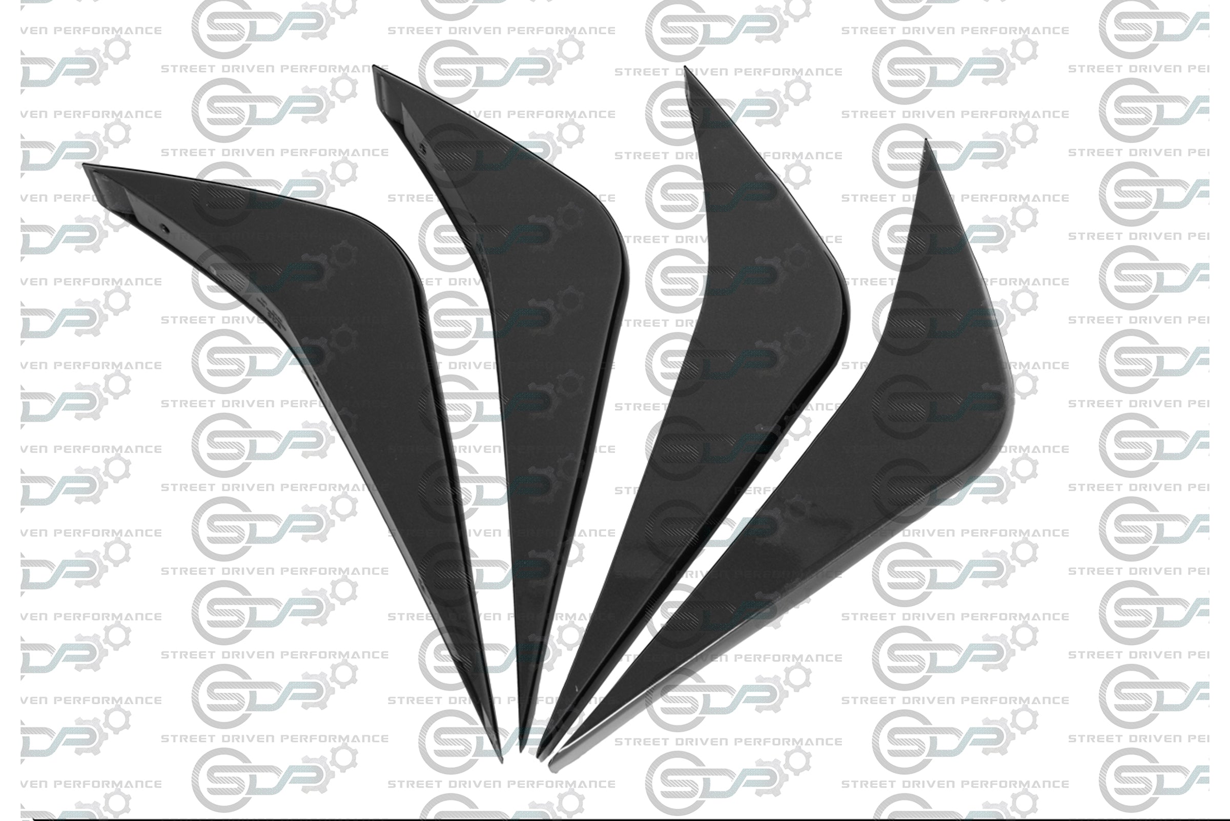 2014-2019 C7 Corvette - Rear Bumper Diffuser Fins